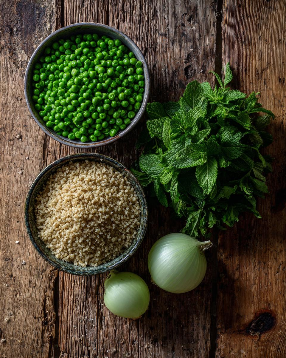 Pea-Mint Falafel with Bulgur - detail 1