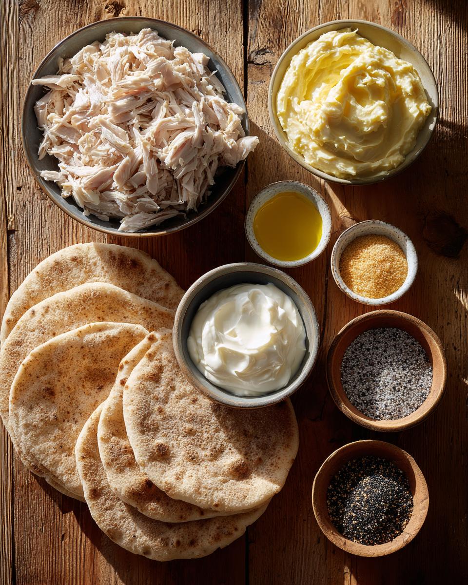 Poppy Seed Chicken Pitas - detail 1