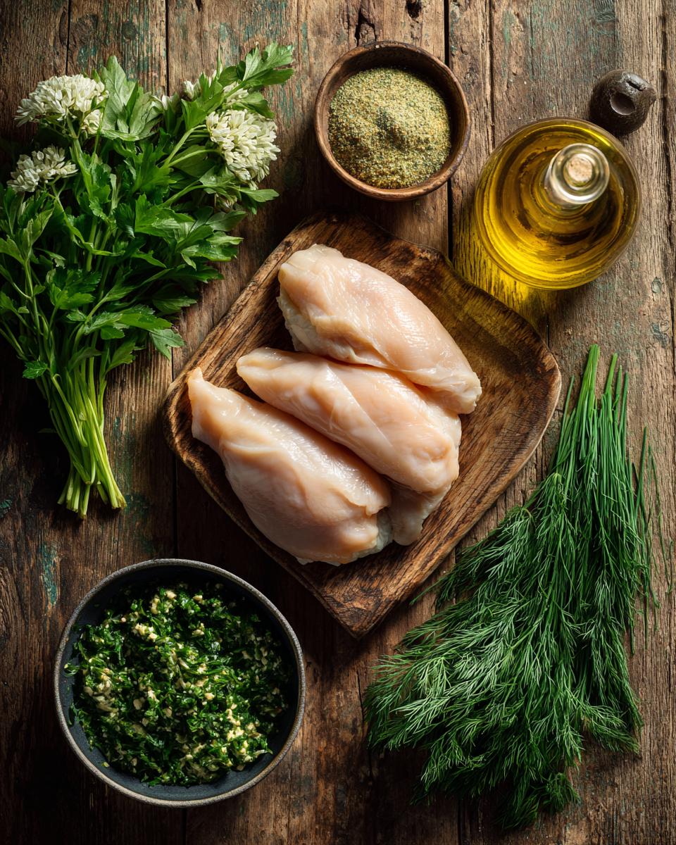Ranch Chicken with Herb Sauce - detail 1