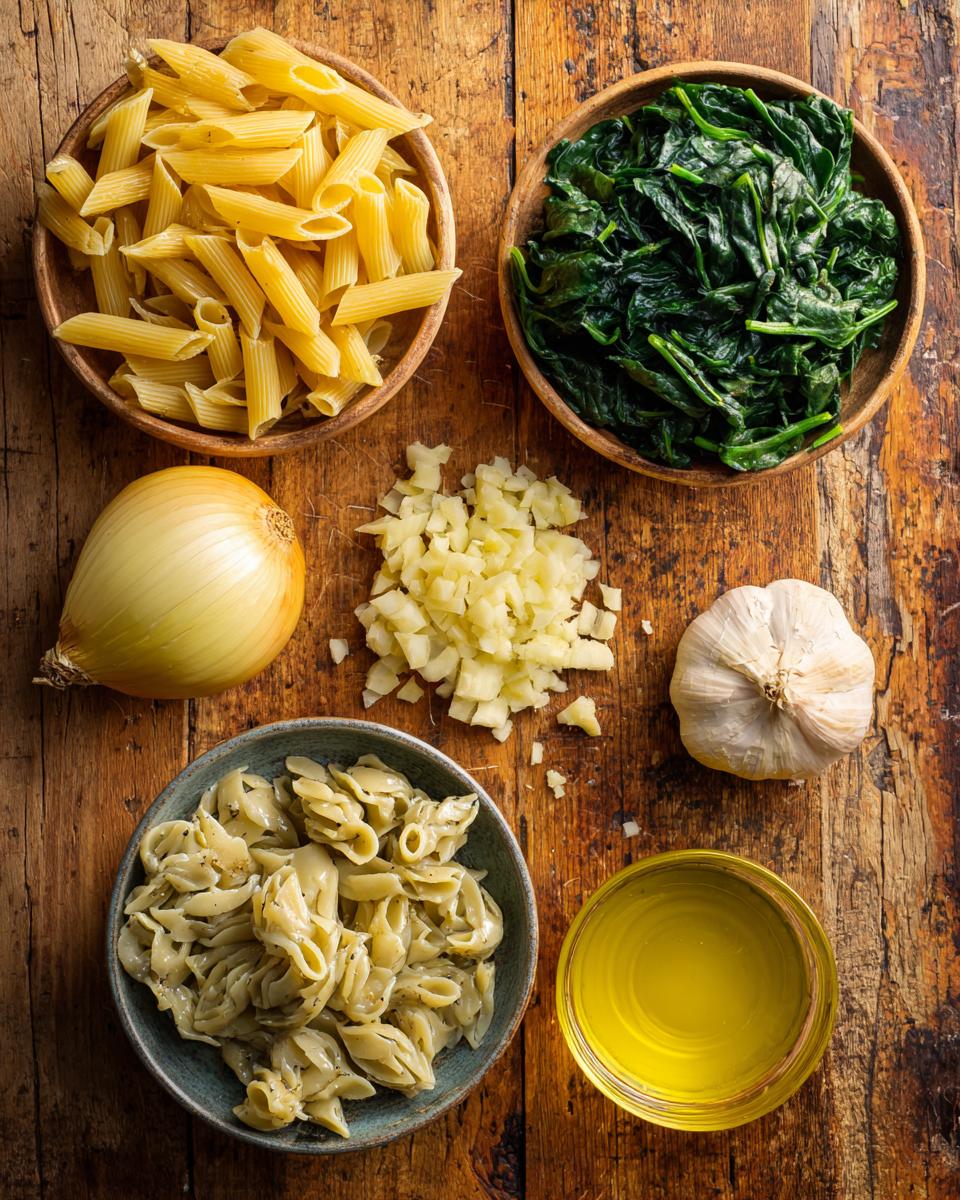 Spinach & Artichoke Dip Pasta - detail 1