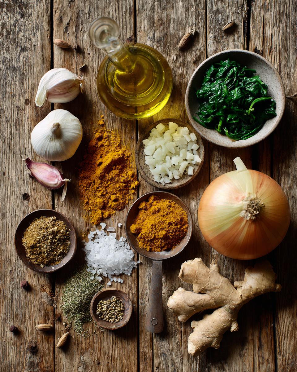 Spinach & Turmeric Fish Curry - detail 1