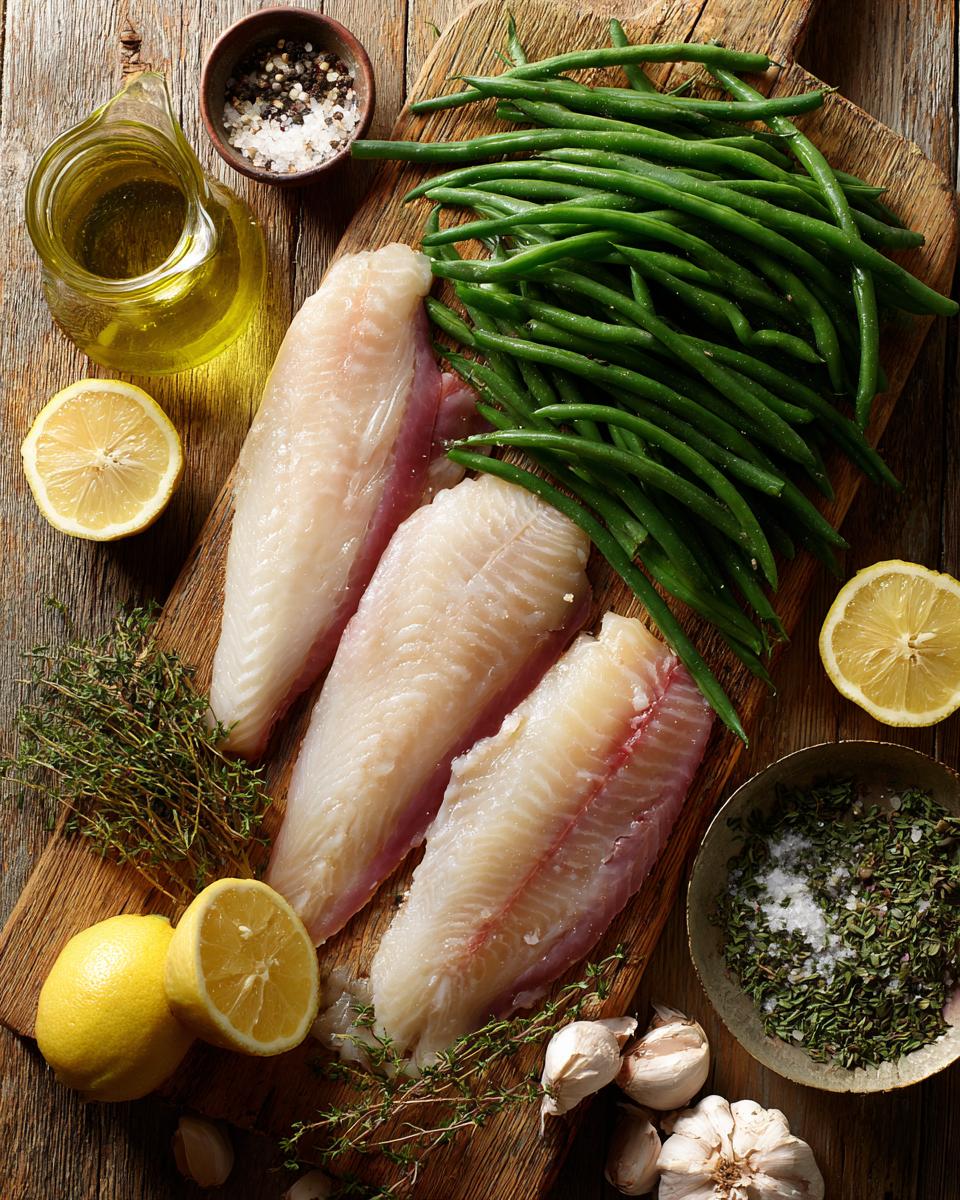 Tilapia with Lemony Green Beans - detail 1